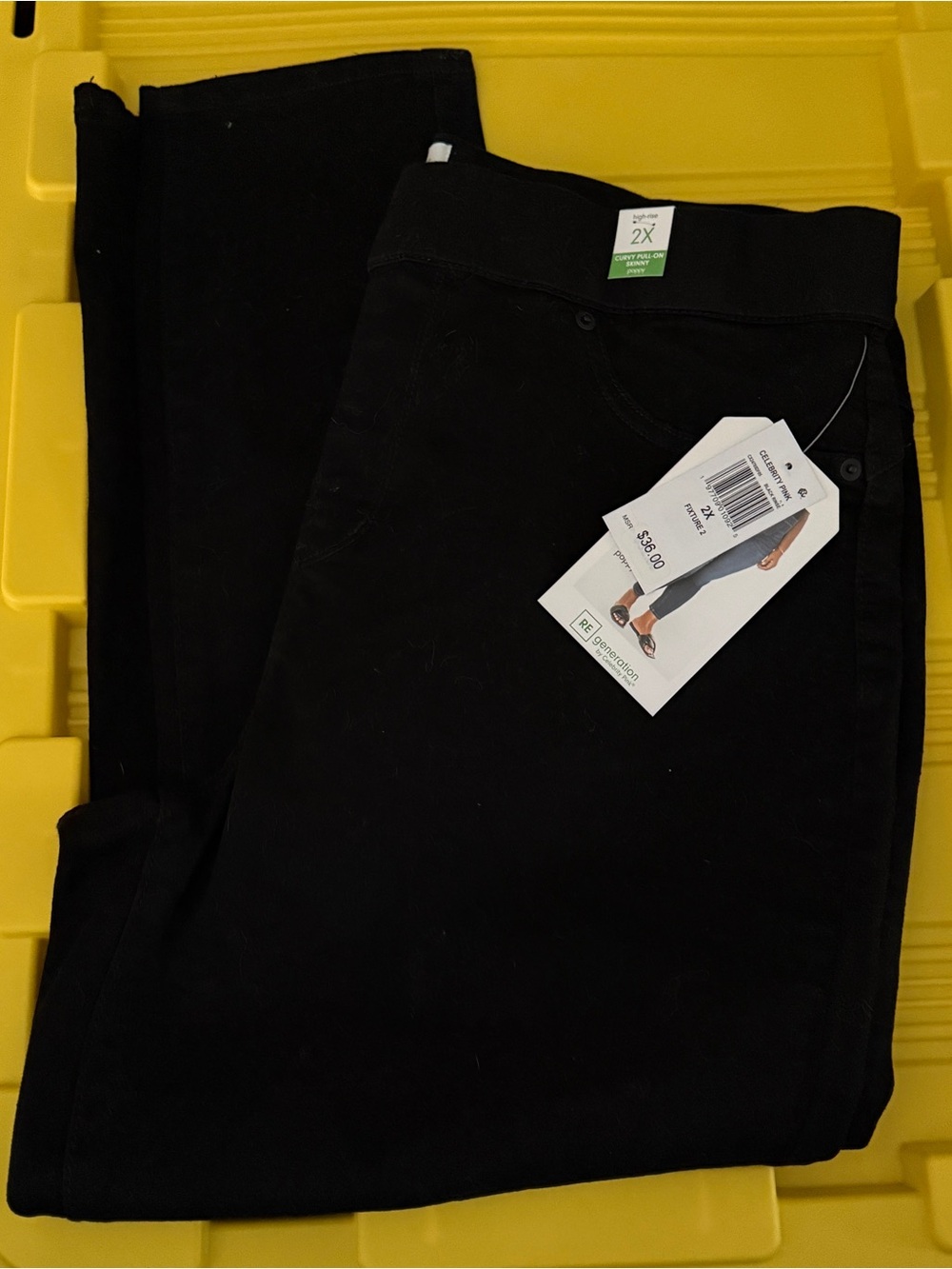 Celebrity Pink Poppy Curvy Pull-On Skinny Pants - Black - Women’s 2x - NWT
